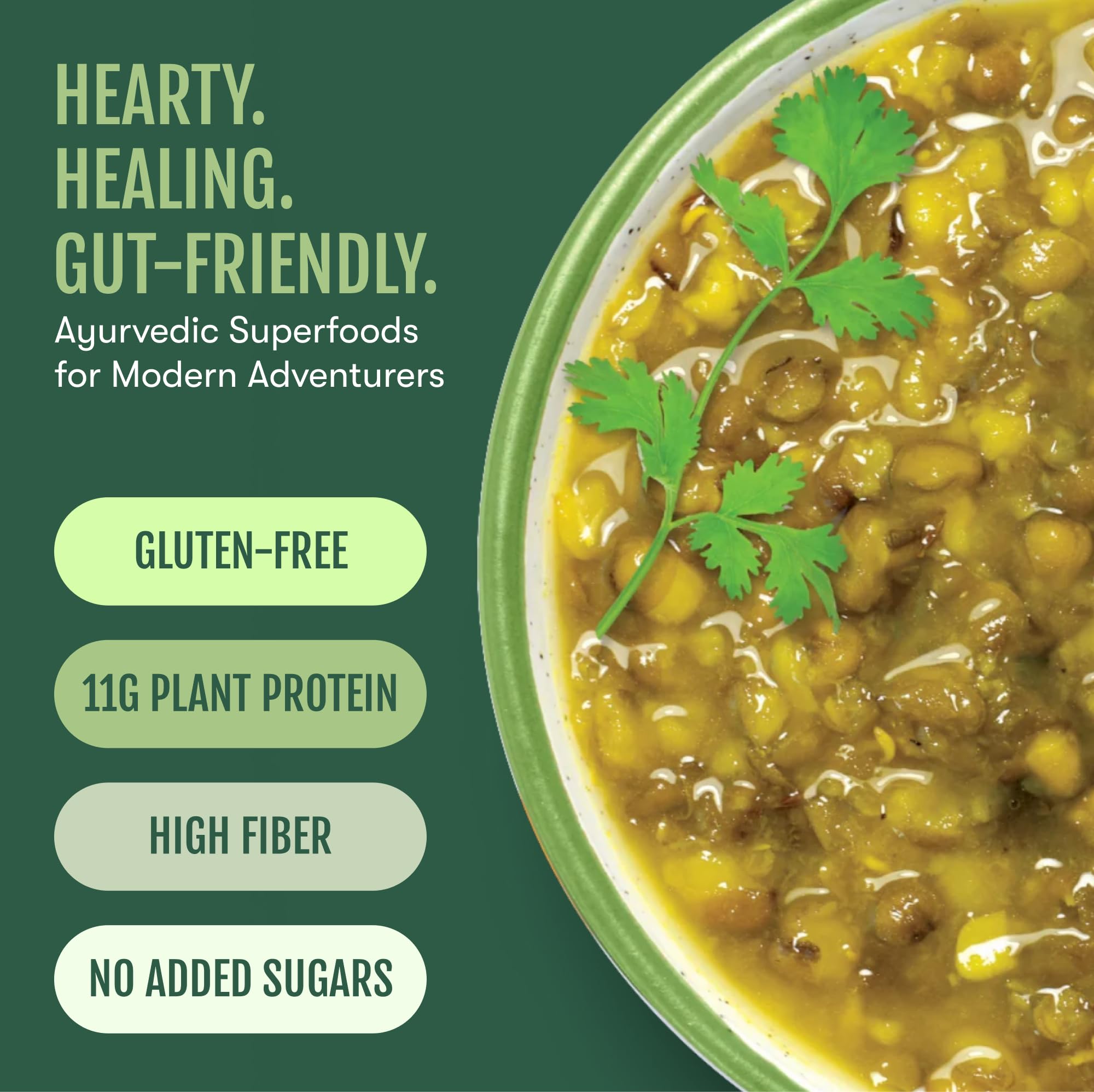 Sprouted Mung Dal Stew: Zesty Ginger & Turmeric | 3+ Servings