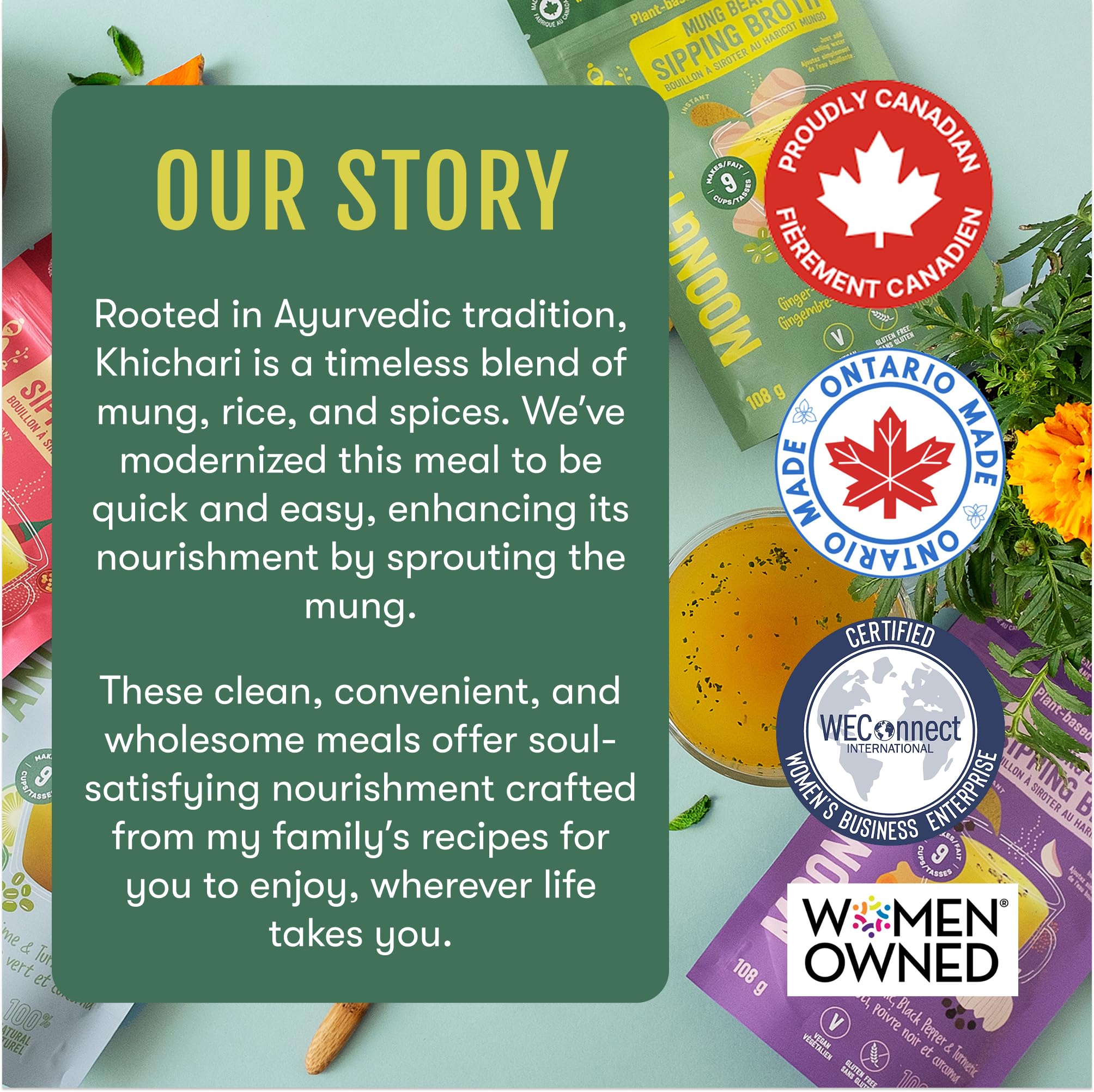 Sprouted Mung Khichari: Mild Ginger & Turmeric | 3 Servings