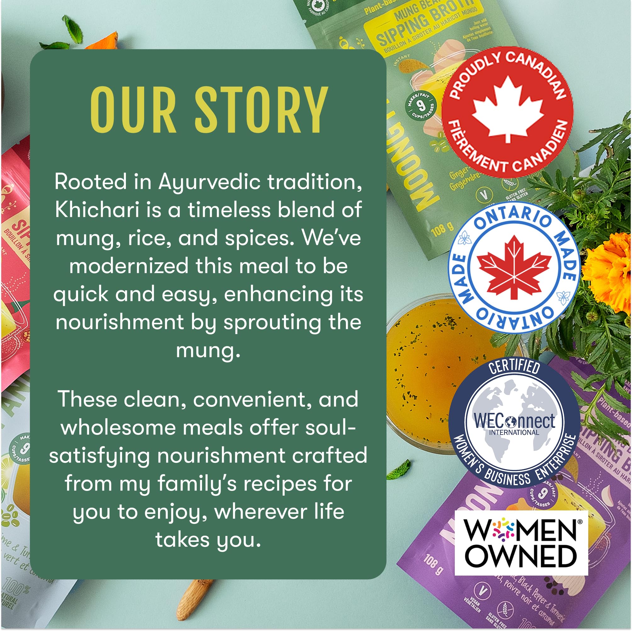 Spicy Sprouted Mung Khichari: Ginger, Garlic & Turmeric | 3 Servings