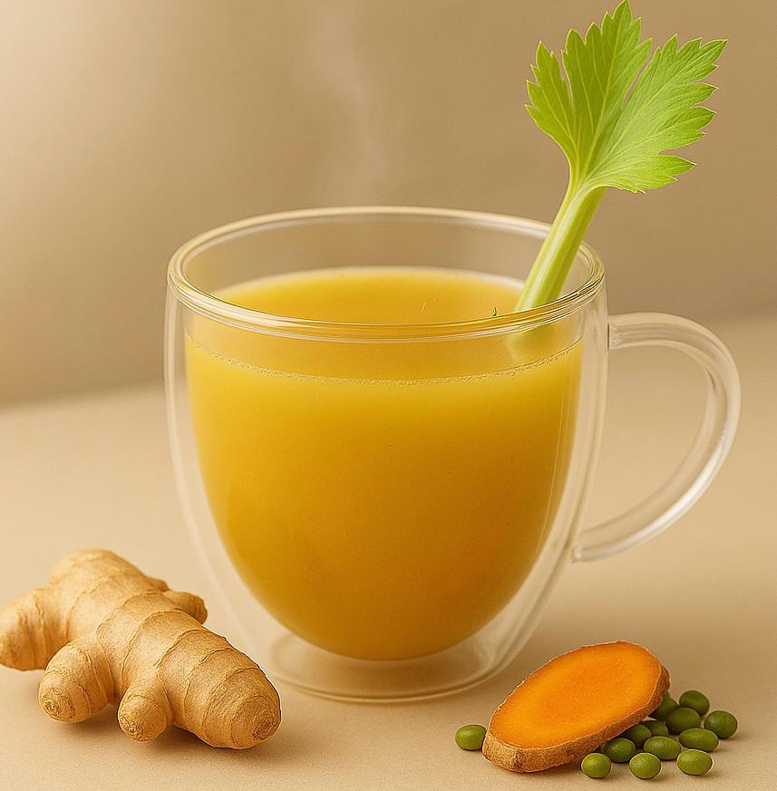 Roasted Garlic, Black Pepper & Turmeric Golden Mung Broth