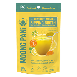 Lemon & Turmeric, Mild and Soothing Sprouted Mung Broth - 9 servings