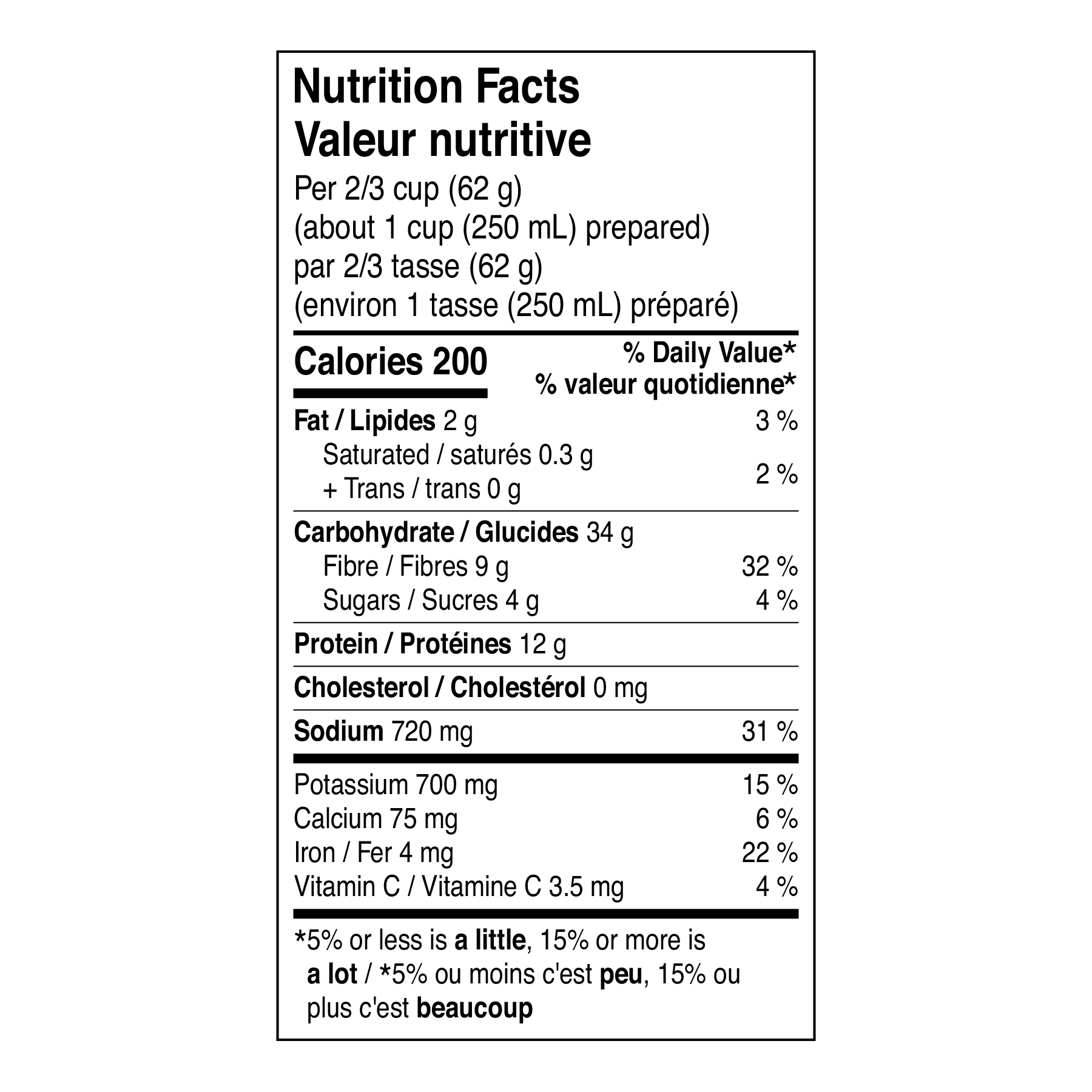 Nutrition Information for Moong Pani Sprouted Mung Dal Curry. Vegan, Gluten-free, 100% natural and made in Canada.
