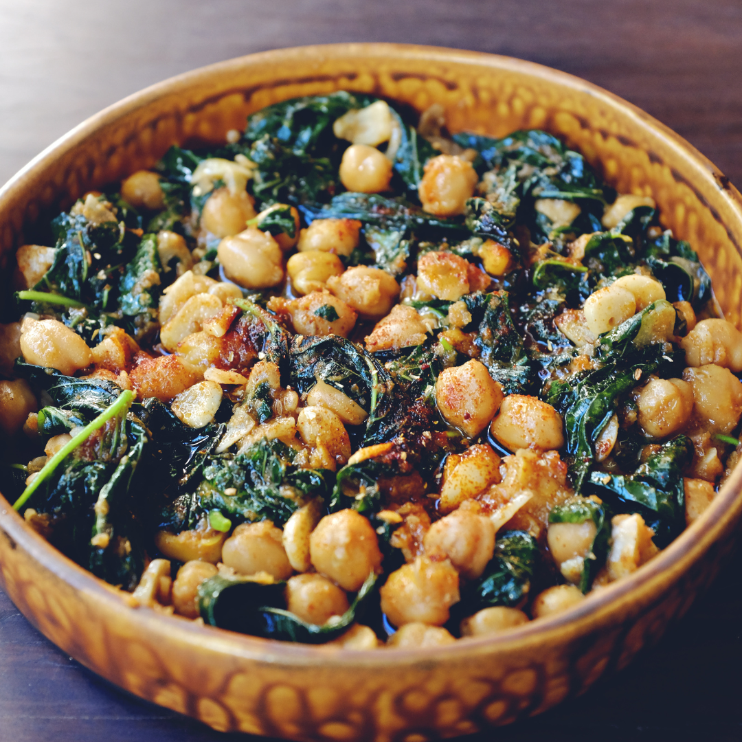 Warm Chickpea Salad - Moong Pani Broths