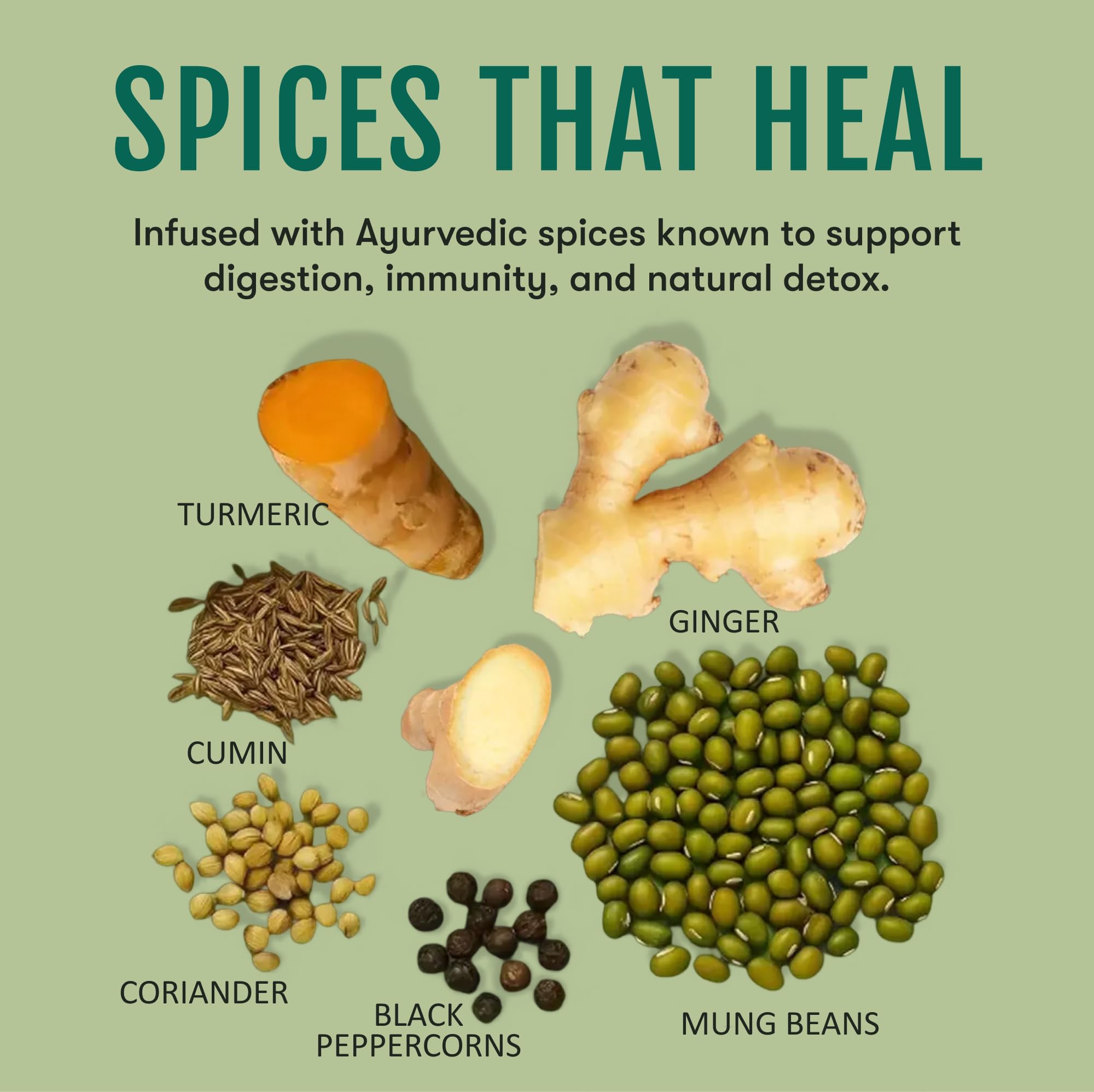 Zesty Ginger, Lemon &amp; Turmeric Mung Sipping Broth | 9 cups