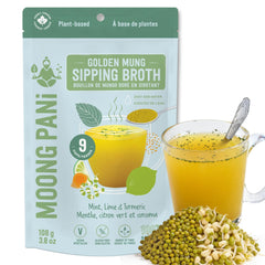 Mint, Lime, Turmeric Golden Broth | 18g Plant Protein/pouch | 9 Cups
