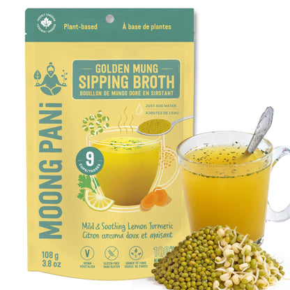 Mild Lemon &amp; Turmeric Golden Mung Broth | 9 Cups