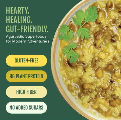 Sprouted Mung Khichari: Mild Ginger &amp; Turmeric | 3 Servings