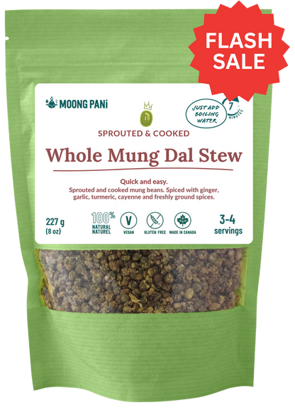 ** FLASH SALE ** Sprouted Mung Dal Stew: family pack