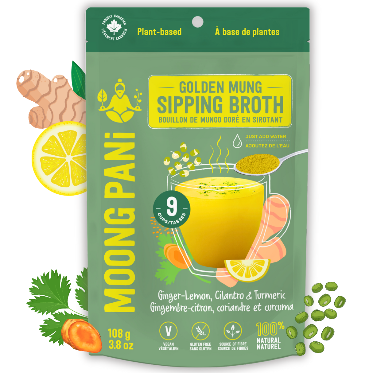 Ginger, Lemon &amp; Turmeric Golden Mung Broth