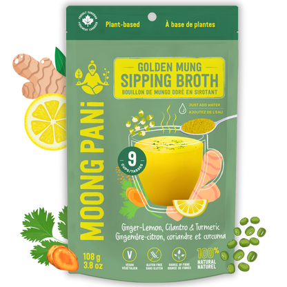 Ginger, Lemon &amp; Turmeric Golden Mung Broth