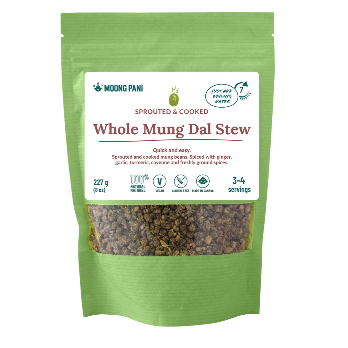 ** FLASH SALE ** Sprouted Mung Dal Stew: family pack
