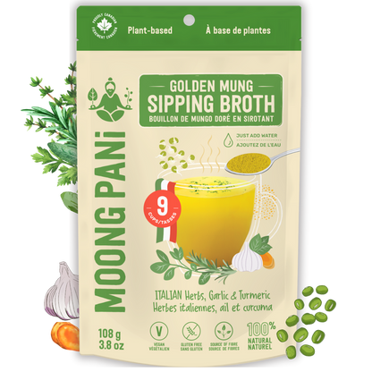 Italian Herbs &amp; Turmeric Golden Mung Broth