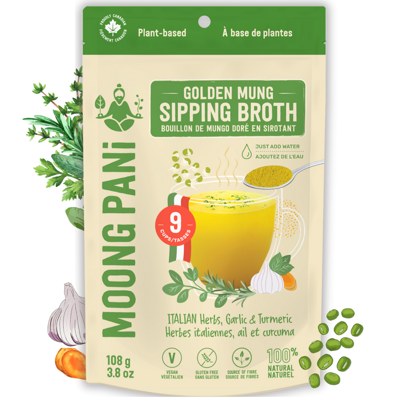Italian Herbs & Turmeric Golden Mung Broth - 9 Cups