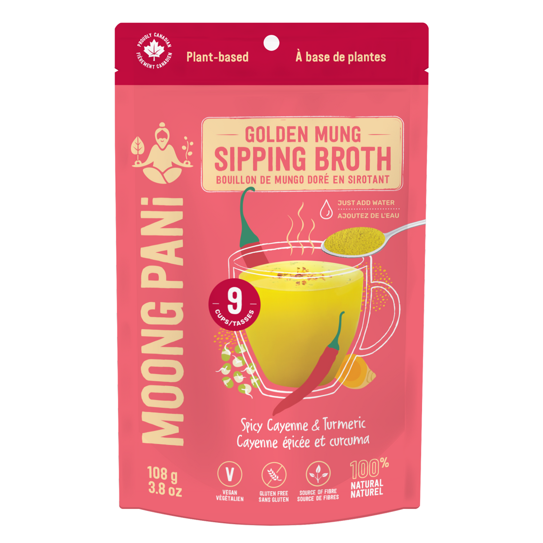 Golden Broth with Spicy Cayenne, Turmeric and Mung Beans - 9 servings