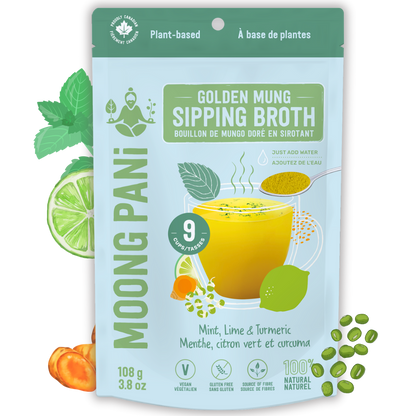 Mint, Lime &amp; Turmeric Golden Mung Broth