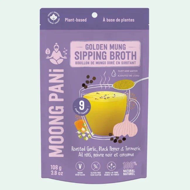 Roasted Garlic, Black Pepper & Turmeric Golden Mung Broth