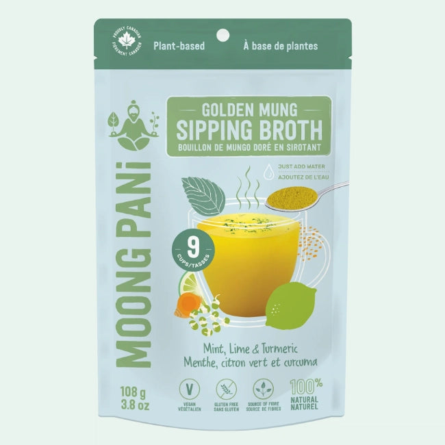 Mint, Lime & Turmeric Golden Mung Broth