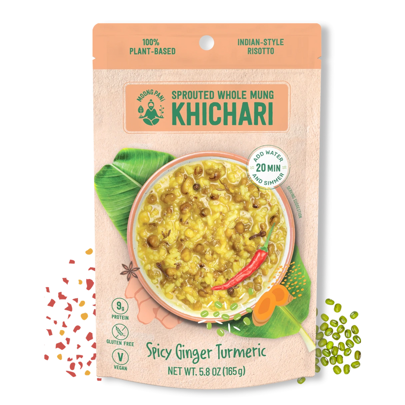 SPICY SPROUTED MUNG KHICHARI: GINGER & TURMERIC