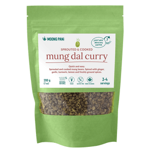 Sprouted Mung Dal Curry: 3-4 servings