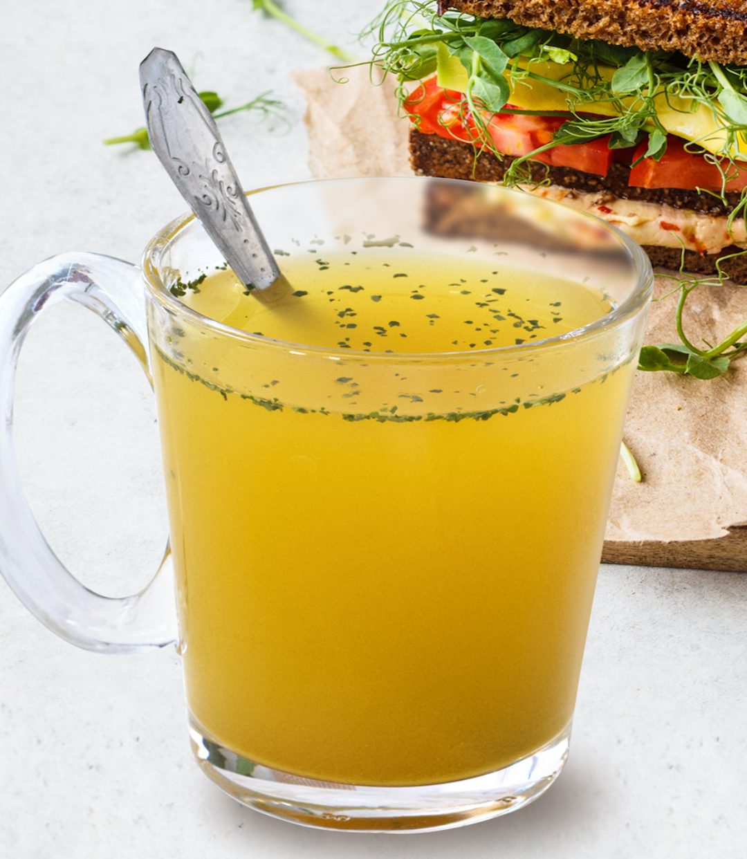 Ginger-Lemon, Cilantro & Turmeric Sprouted Mung Broth - 9 servings